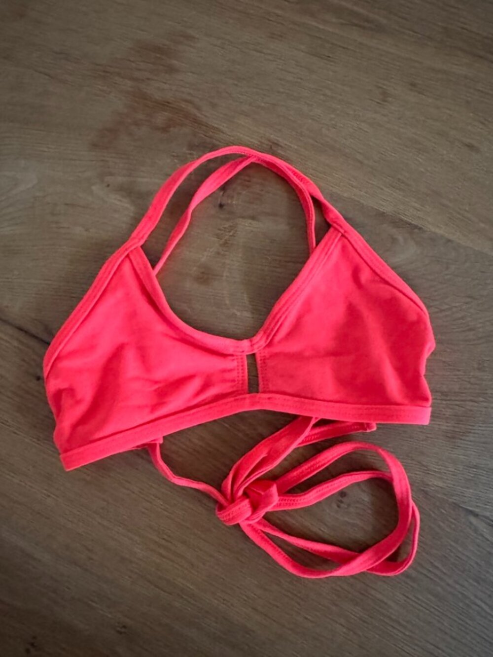 Jolyn Vent Bikini Top — Bright Orange | XS